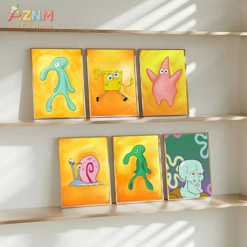 Spongebob leinwand wandbild - spongebob, leinwand-wandbild