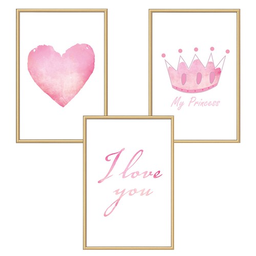 Kinder wandbilder 3er set - wandbilder,