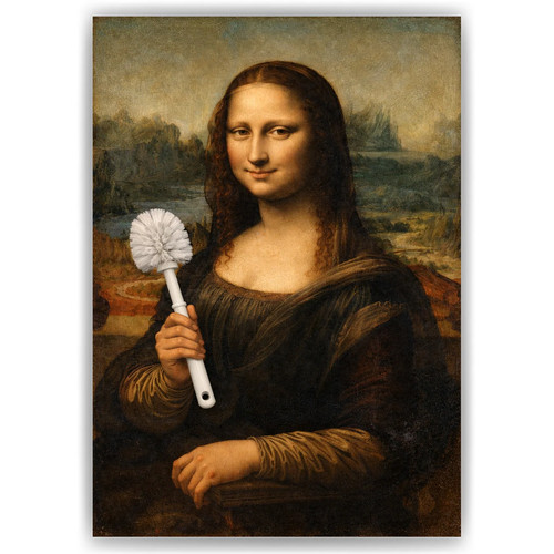 Mona lisa poster klobürste - lisa,