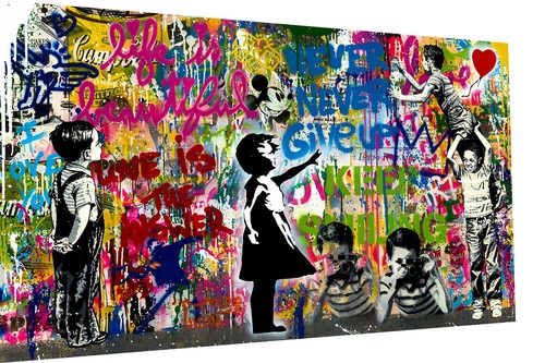 Leinwand bilder never give - leinwand,