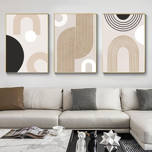 Abstrakt kunst wandbilder set - abstrakt,