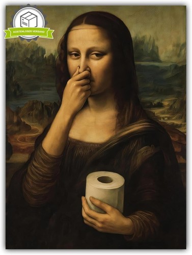 Humorvolles wandbild mona - humorvolles,