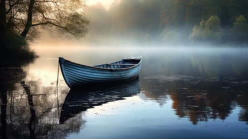 Wandbild ein boot auf - wandbild:,