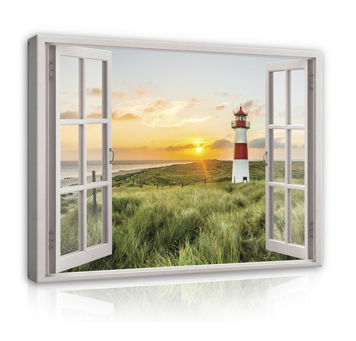 Leinwand bilder fenster blick - leinwand,