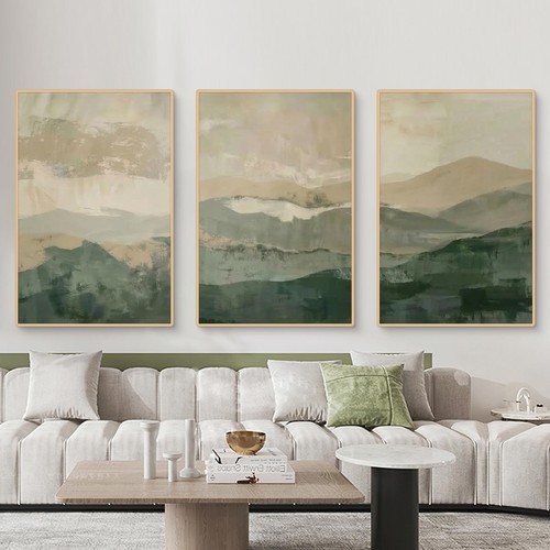 Abstrakte kunst wandbilder set - kunst,