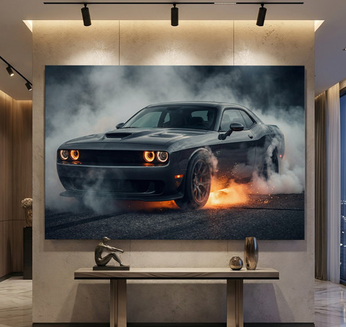 Dodge challenger auto - dodge, kunst