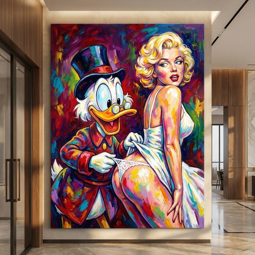 Marilyn monroe und donald duck - donald,