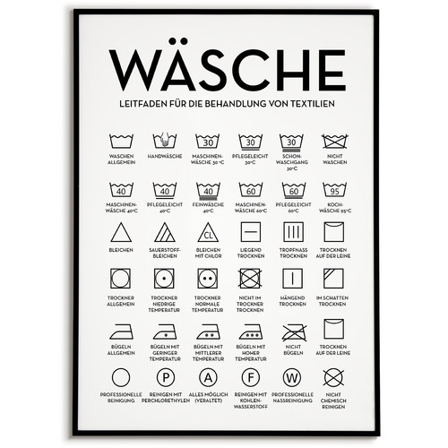 Wäsche poster waschraum - wäsche,