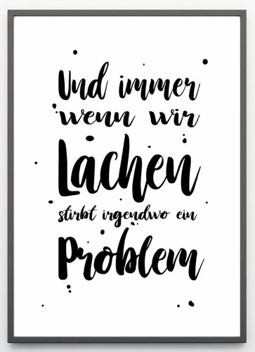 Wenn wir lachen wandbild - wenn,