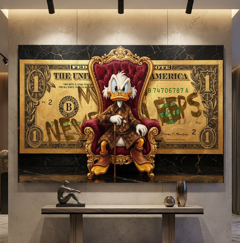 Pop art dagobert duck - pop-art,