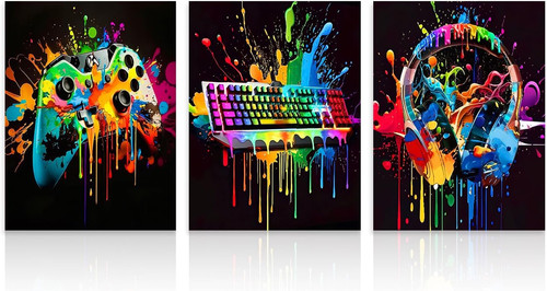 Gaming wandbilder set - set, 3