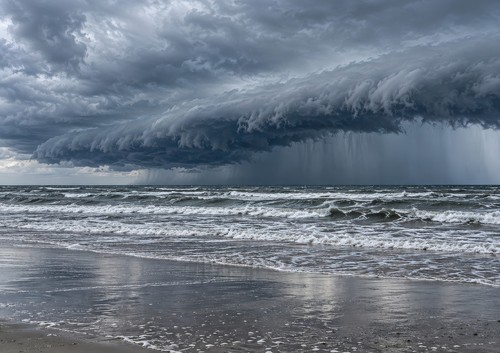 Sturmfront nordsee poster - nordsee, a3
