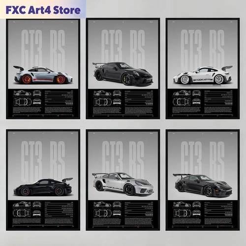 Auto poster wandbild - wandbild, porsche