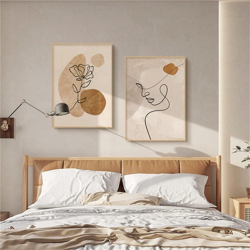2er abstrakt beige - 2er, set