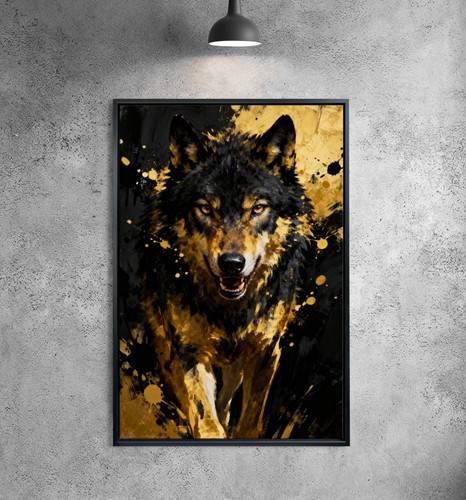 Wolf gold bild tier - ✅, in