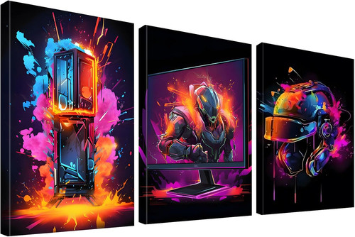 Stück wandbilder gaming mit - 3,